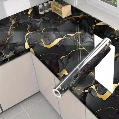 Waterproof and Oil-resistant Kitchen Sticker Countertop Table Top Stove Surface Self-adhesive Wall Paper