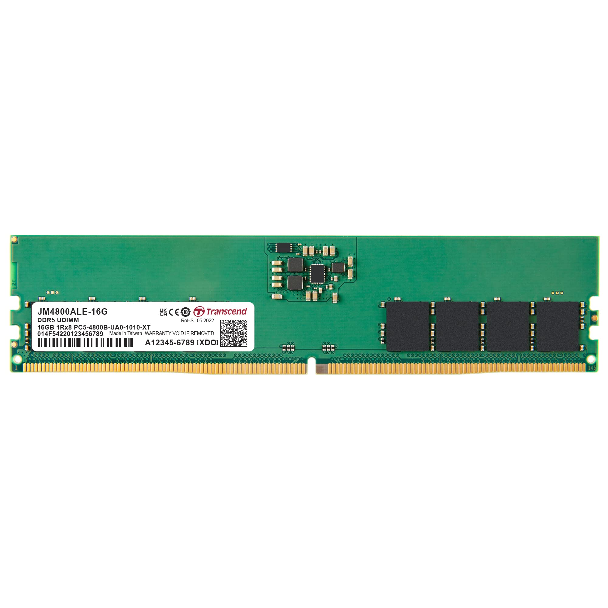 

Transcend 16GB DDR5 4800 U-DIMM 1Rx8 1.1V, ОЗП, De