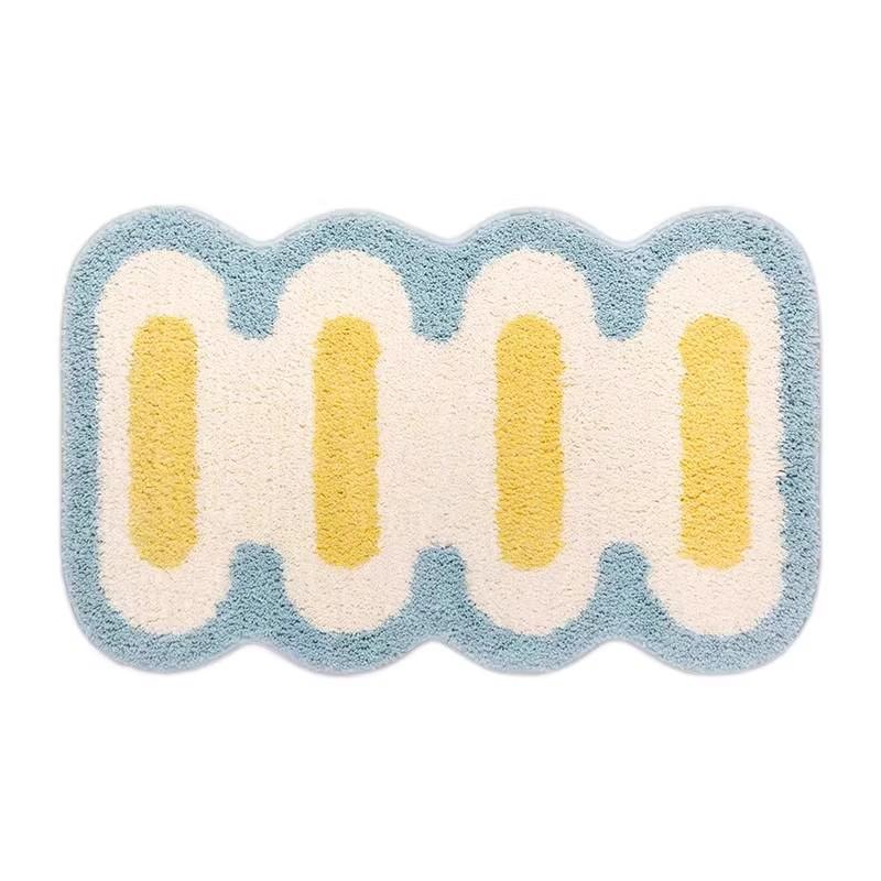 Cartoon Bathroom Carpet Absorbent Soft Floor Mat, Bedroom Bedside Decorative Floor Mat