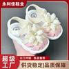 Girls' Summer Sandals for Infants and Toddlers, Baby Closed-Toe Walking Shoes for Little Princesses