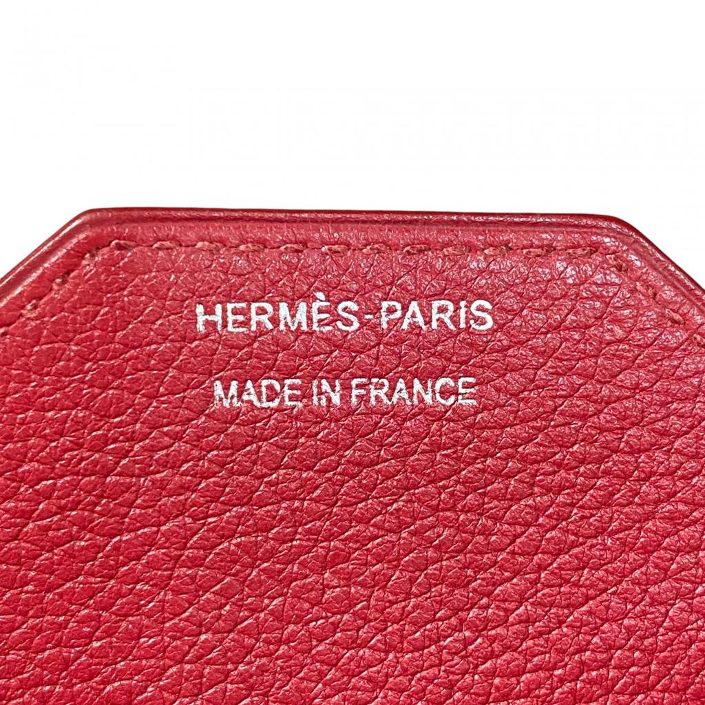 Used HERMESPurse Red series Evercolor Women