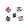 12x12 LED Tactile Switch: Multi-Color (Red, Yellow, Blue, Green, White) Illuminated Reset Button