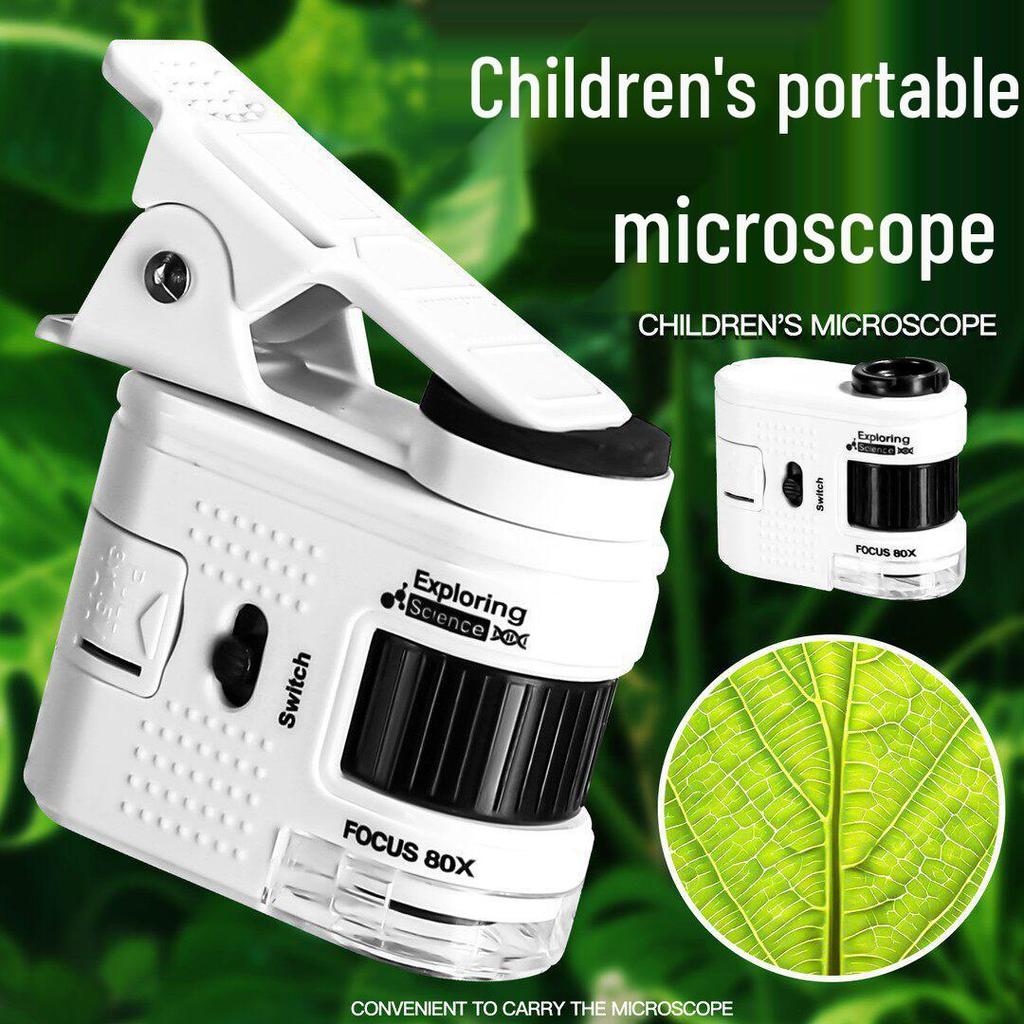 Children's Mobile Phone Microscope Set for Science Education