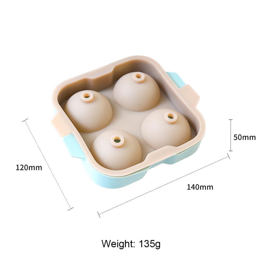 Ice Box Ice Cream Maker Tool 4 Hole Cube Makers Round Ice Hockey Ball Ice Mould Bar Party Whiskey Cocktail Kitchen Tools