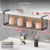Bathroom Cabinet Shelf Organizer, Hanging Storage Rack, NoDrill, Multitier Cosmetics Holder