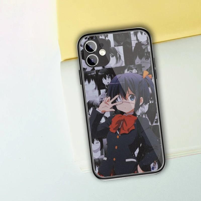 Demo Koi Ga Shitai Handyhülle für IPhone 14 13 12 11 XS X 8 7 6 Plus Mini Pro Max SE 2022 Schwarz PC TPU Glas Handyhülle