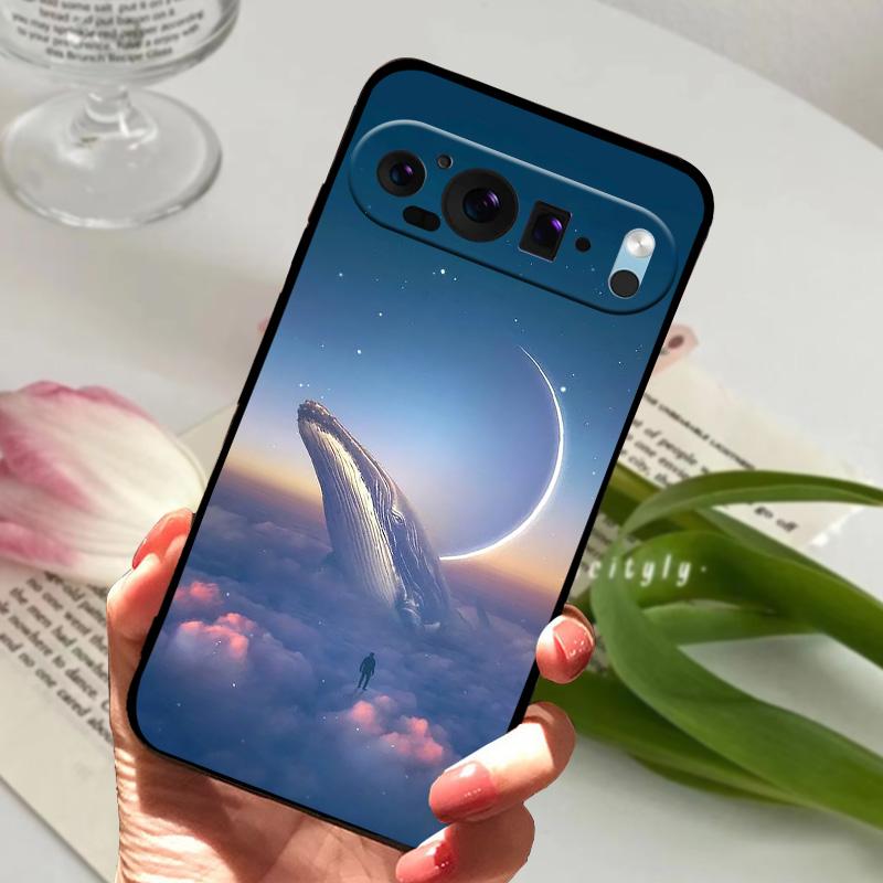 For Google Pixel 9 Pro Case Pixel9 Pro XL Cute Animal Soft Silicone TPU Phone Cover For Google Pixel 9 9a Bumper Fundas Luxury