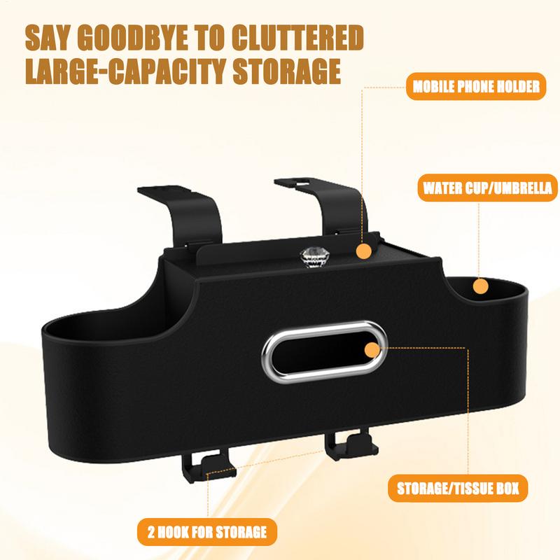 Car Storage Organizer Car Headrest Rear Seat Storage Box Multipurpose Automobile Backseat Cup Holder For Tissues Keys Phone