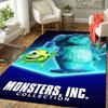 1pc Monsters, Inc Pattern Area Rug Soft Flannel Floor Mat for Living Room,Office,Bedroom and Carpet