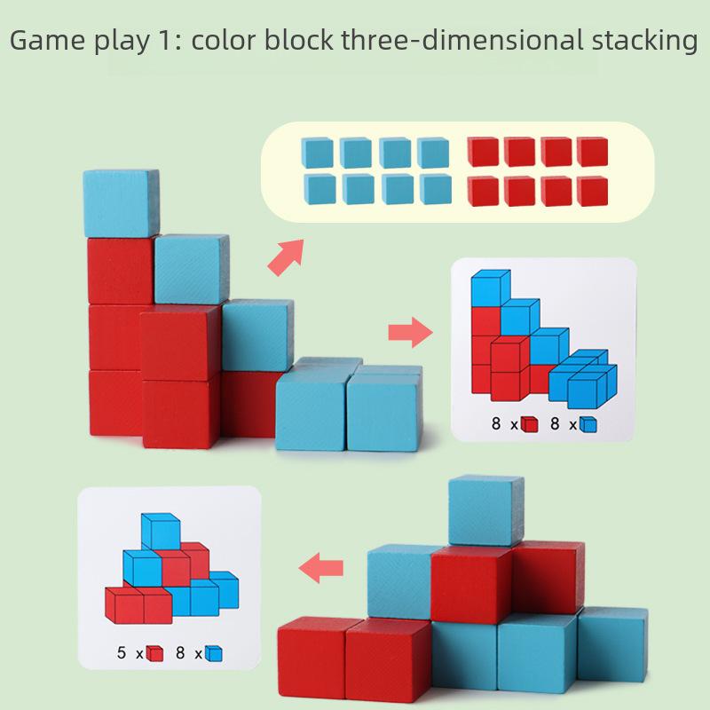 3D Face-Changing Rubik's Cube Building Blocks - Double Challenge Puzzle for Kids and Adults