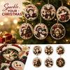 6 Pack Christmas Wooden Ornaments for Holiday DIY