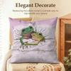 Funny Animal Friends Design Cushion Cover Natural Linen Organic Fabric DoubleSided Printing Sofa Home Decor Gift Pillow Case
