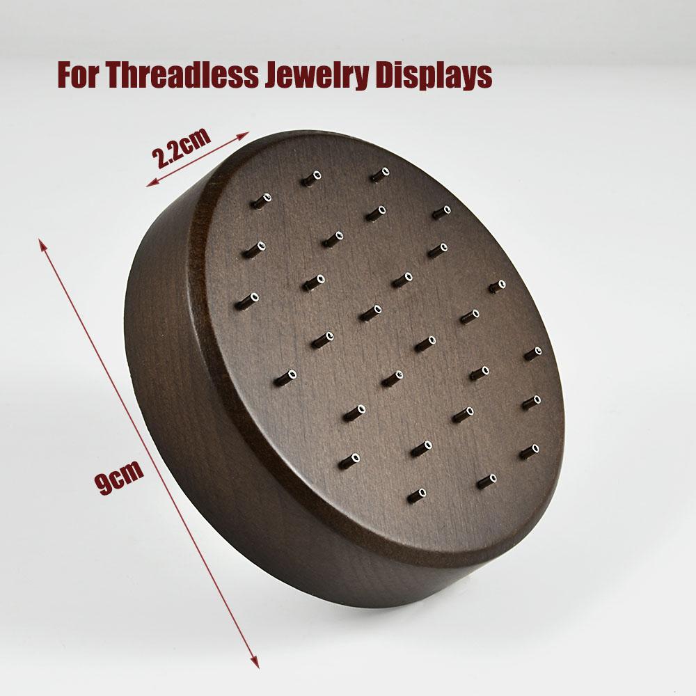 1PC Wood Piercing Jewelry Display Flower Heart Shape Cases Stand Earring Belly Lip Tongue Body Piercing Jewelry Solid Wood Stand