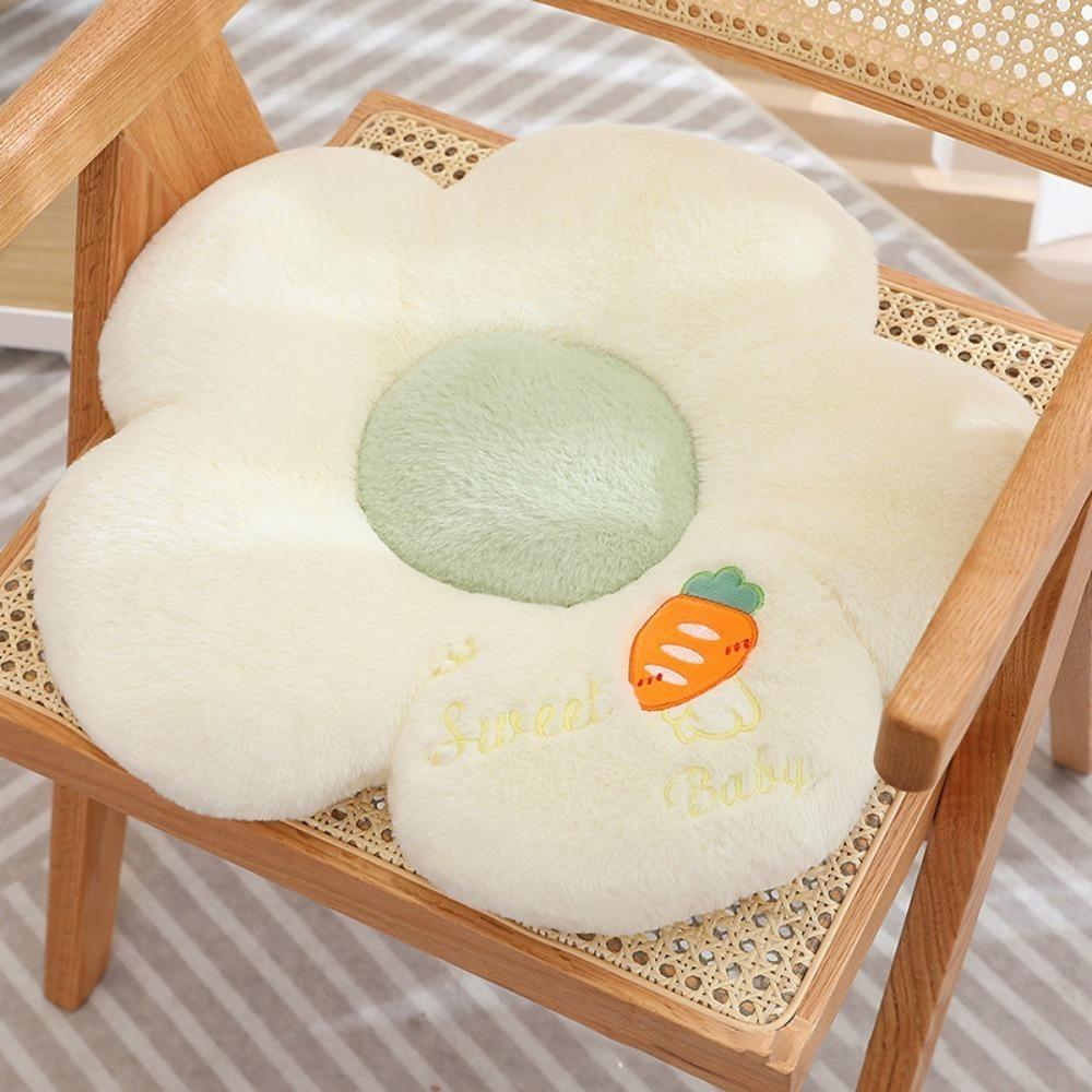 Adorable Flower Seat Cushion Soft Large Size Tatami Mat Washable Embroidery Sofa Pillow Car Cushion Living Room Decor