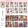 20pcs Dual-Material Die-Cut Sticker Book - Vintage Collage Decals for Journal & Scrapbooking