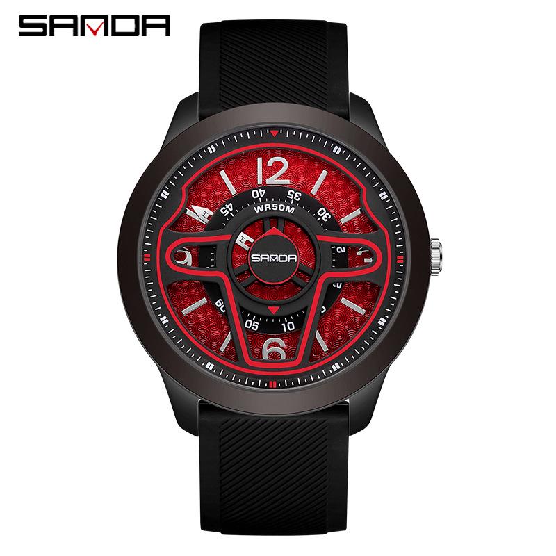 Sanda Men s Digital Silicone Watch - Trendy and Personalized for Junior High Students