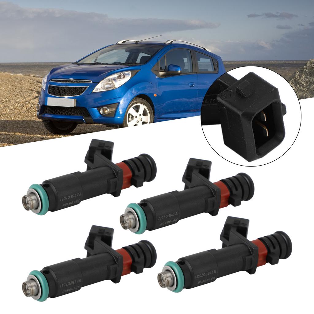 4PCS Fuel Injectors 96800843 Fit for Chevrolet Spark 2011-2015 1.2L L4 INJ675