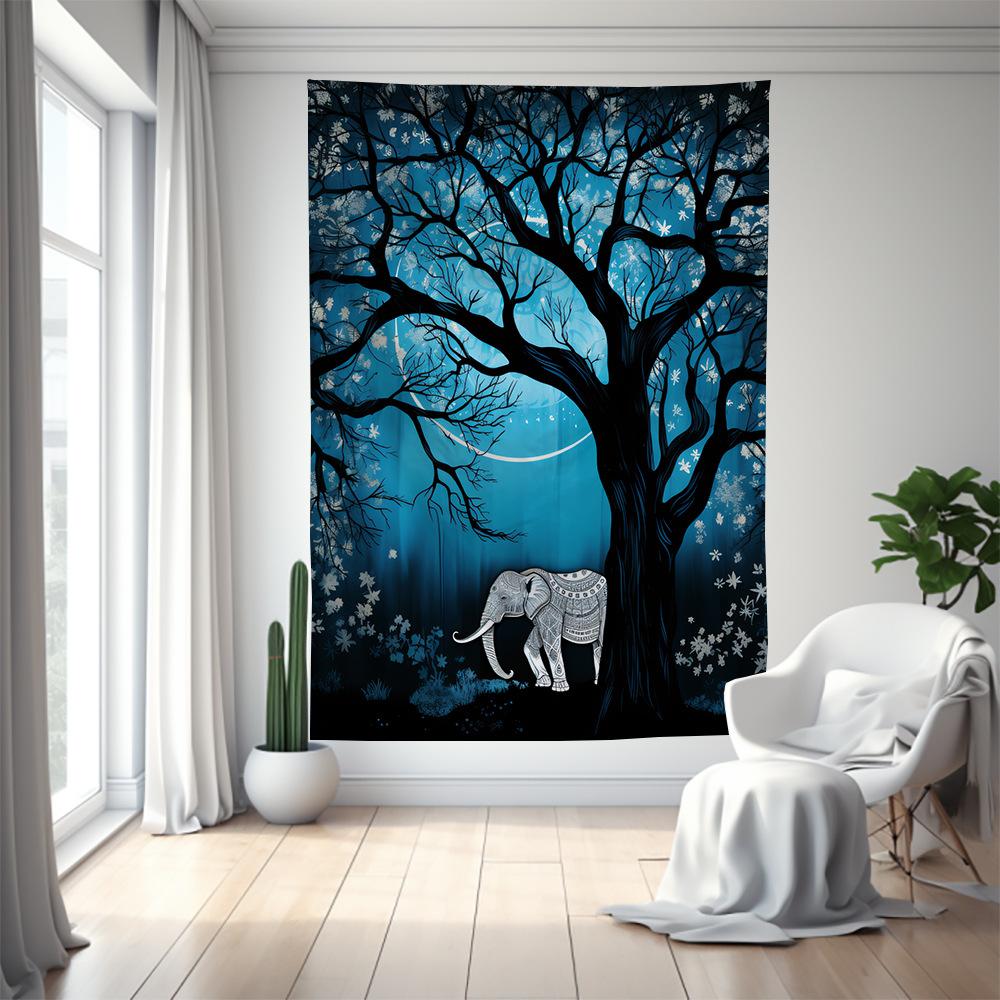 Elephant series room wall tapestries animal tapestries planet tapestry background fabric bedside wall tapestry carpet