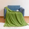 Thickened Solid Color Pineapple Plaid Tassels Blanket Sofa Cover Aircraft Blanket Air Conditioning Blanket Dustproof Cover Cloth