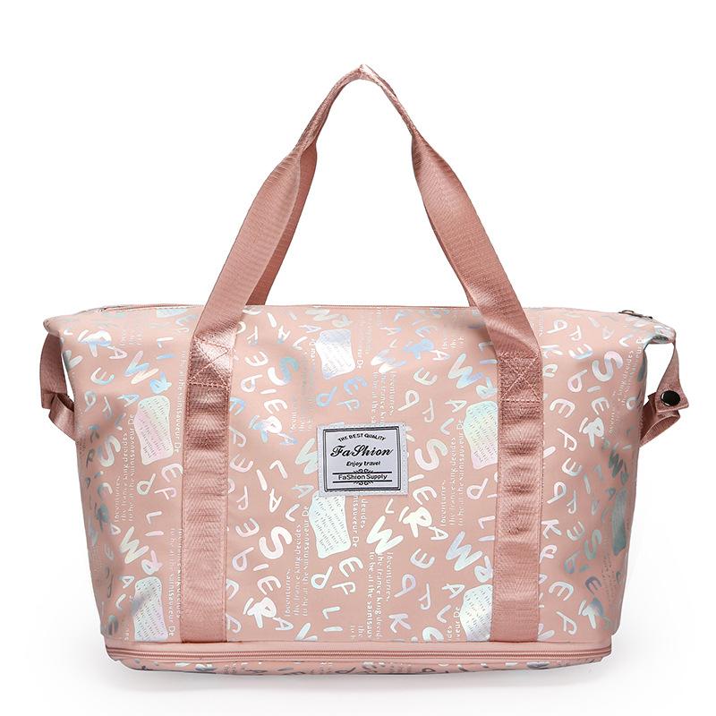 The Fashionable and Trendy Expandable Hand-held Travel Bag for College Students' Holiday Back-to-school Luggage Bag Can Be Equipped with A Handle