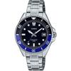 Men's Dive Watch - MDV-10D-1A2VDF Black Dial, Black Band, Black/White Bracelet
