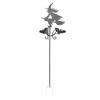 Witch Weather Vane Iron 360 Degree Rotation Bat Witch Vane Decor for Yard and Garden