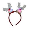 Snowman Christmas LED Headband Elk Santa Hairband Snowman LED Light Headband  Party Decoration