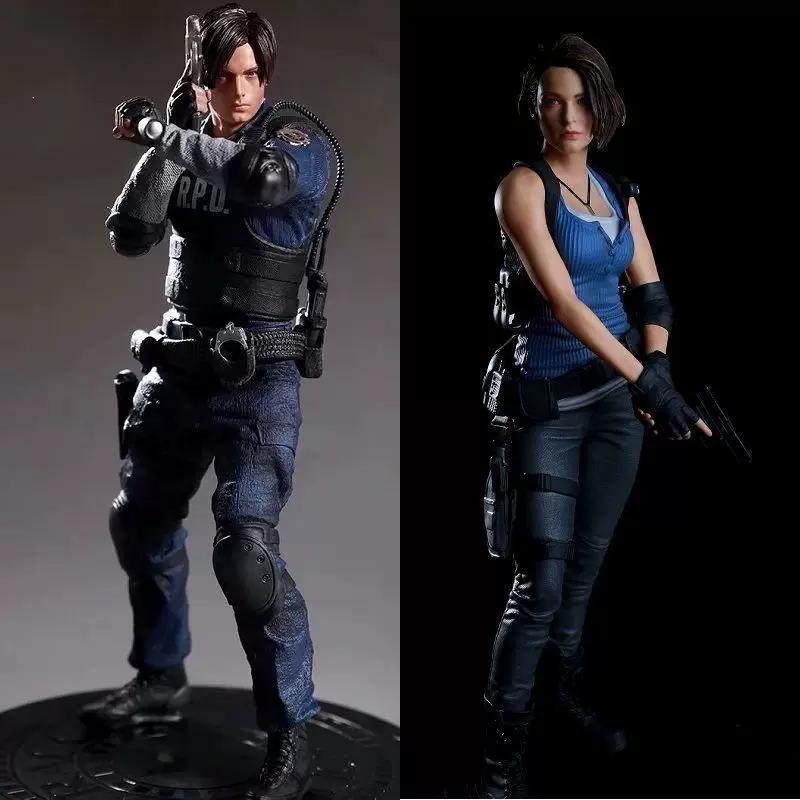 Gift For Fans 30Cm Leon Kennedy Jill Valentine Ada Wong Figure Pvc Game Figurine Desktop Decor Collection Model Toy