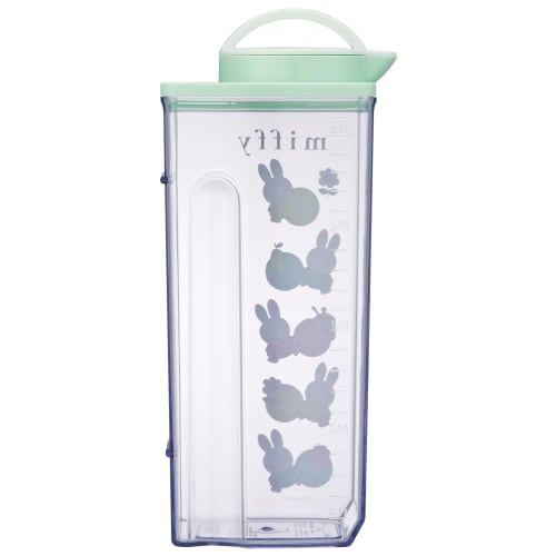 Skater Heat Resistant Vertical and Horizontal Cold Water Bottle 2.2L Water Pitcher Miffy Pastel Made in Japan CJ22N-A