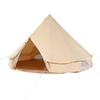 Canvas Bell Tent, 4 Seasons 4 M/13.12 Ft Yurt Tent, Canvas Tent for Camping with Stove Jack, Breathable Tent Holds Up To 6 People, Family Camping