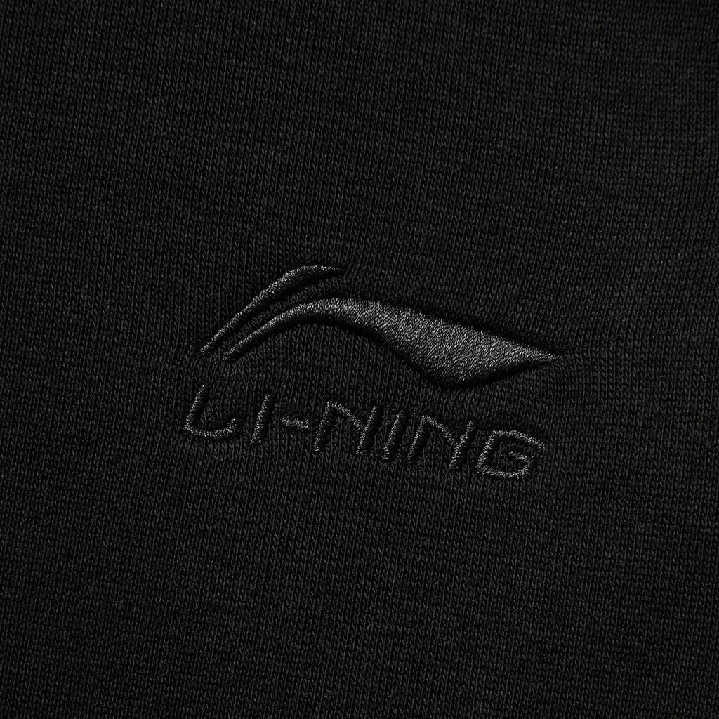 Li Ning Daily Prosperity Series Simple Cny Versatile Loose Fit Cuffed Casual Pants Men Pants Black AKLV097-2