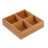 Wood Storage Box Multi-grids Bonsai Holder High Quality Desktop Sundries Organizer