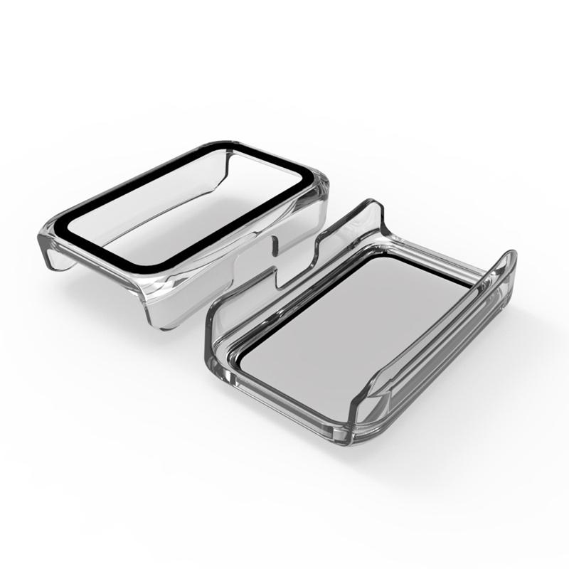 Glass Case Protector For Huawei Band 7 6 Honor Band 6 Bumper Shell Cover For Huawei Band7 Band6 Protective Screen Film Case