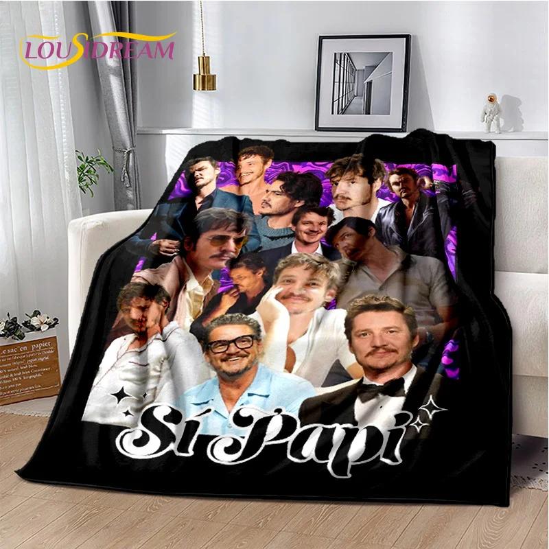 29 Style Pedro Pascal Funny Printing Blanket,Soft Throw Blanket for Home Bedroom Bed Sofa Picnic Travel Office Cover Gifts Kids