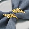 1Pcs Gold Silver Leaf Napkin Rings Holder Fall Napkin Buckle for Thanksgiving Wedding Party Home Kitchen Home Table Decor