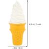 DOITOOL 2 Stück Fake-Eistüten Realistische Eiscreme-Requisite Kunststoff-Eistütenmodelle Künstliche Eistüten für Geburtstagsfeiern Geschäfte