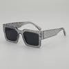 JYL TS Square Punk Sunglasses With Diamonds UV Protection For Street Shooting 118225
