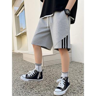 Trendy Children's Clothing Brand 2026 Summer New Children's Shorts Boys Girls Youth Knee-Length Pants Pure Cotton Terry