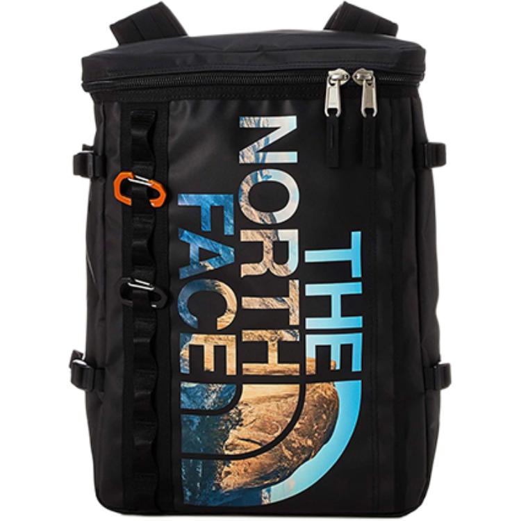 The North Face 30L Outdoor Travel Climbing Sports Zipper Closure Large Capacity Backpack Unisex backpack black NM81939 Black