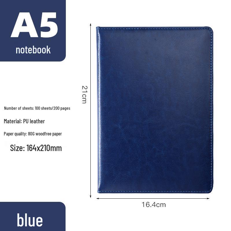 In Stock: A5 Leather Business Notebook with Custom Logo