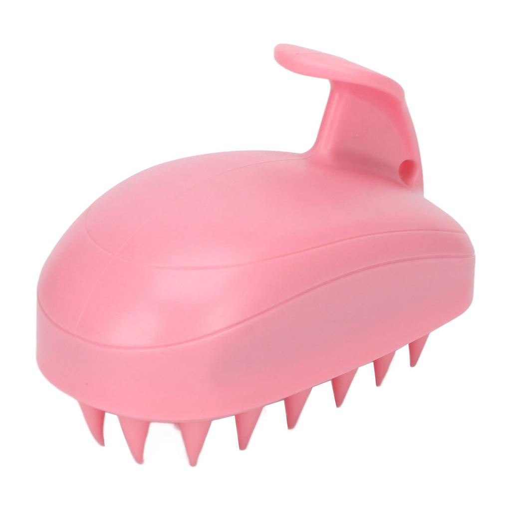 Hair Scalp Shampoo Brush Soft Silicone Bristles Rabbit Shape Scalp Massager Shampoo Brush for All Hair Types Pink