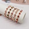 Elegant Colorful Rhinestone Bracelet for Women - Premium Gemstone Bridal Jewelry