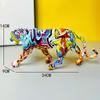 Leopard Statue Fashion Resin Craft Decorative Animal Statues Animal Statue for Home Cabinet Book Shelf Bedroom Decoration