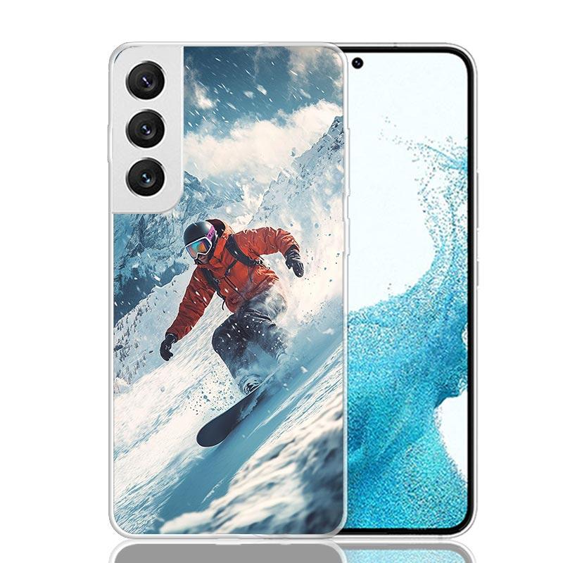 Adventure Snowboarding Extreme Phone Case For Samsung Galaxy S26 S25 Edge S24 S23 FE S22 Ultra S21 Plus S20 + Fundas Cover Coque