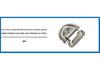 Stainless Steel 316 D-Shaped Mirror Polished Yacht Mooring Ring Deck Fitting