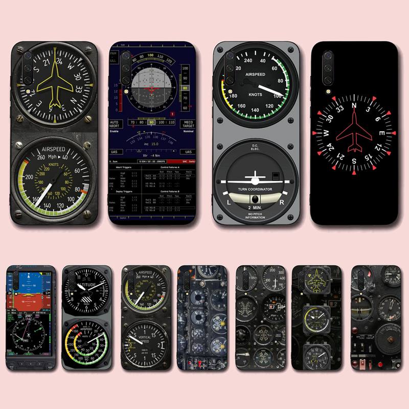 Aviation Aeroplane Helicopter Cockpit Instrument Phone Case for Xiaomi Mi 5 6 8 9 10 Lite Pro SE Mix 2s 3 F1 Max2 3