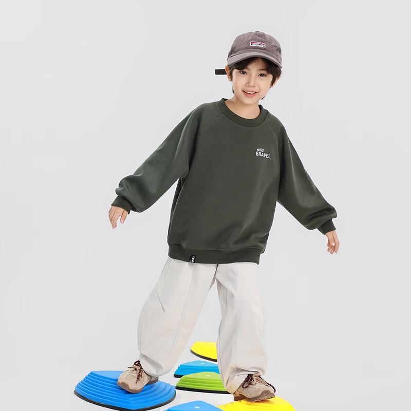 Boys' Letter Print Crewneck Sweatshirt