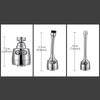 4pcs Practical Faucet Extenders 360 Degree Rotation ABS Faucet Attachments Tap Extension Aerator Set for Easy Cleaning