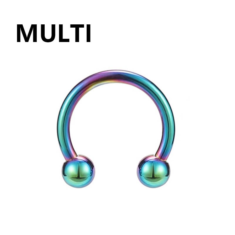 1pc 316L Stainless Steel Lip Rings Studs Labret Piercing Master Earrings Septum Nose Hoops Unisex Women Punk Cool Body Jewelry