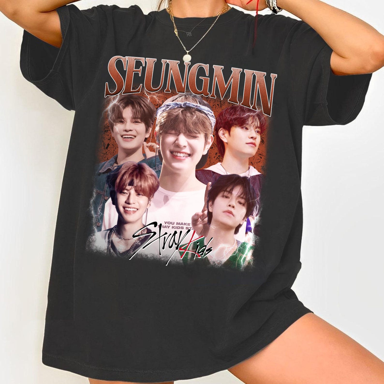 Футболка Seungmin Stray Kids Мировой тур 2025 L